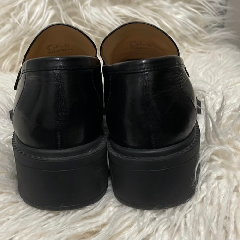 Coach Black Leather Platform Loafers - Picture 6 of 6